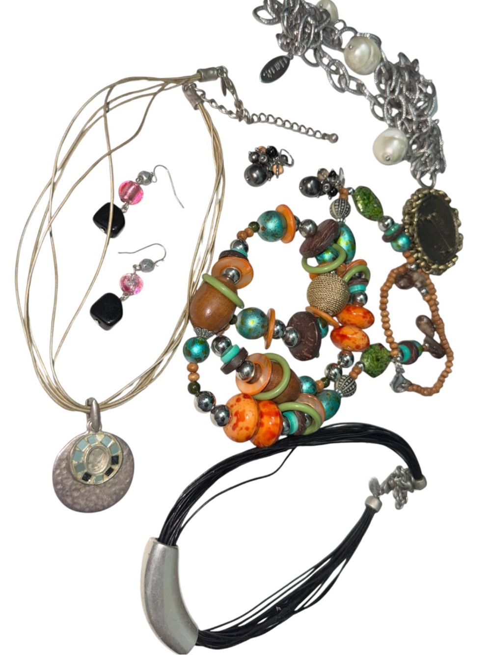 Chico’s Jewelry Lot Necklace Bracelets Earrings Mixed Beaded Fashion Accessori